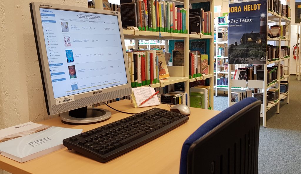 Der Medienkatalog bei uns in der Stadtbibliothek