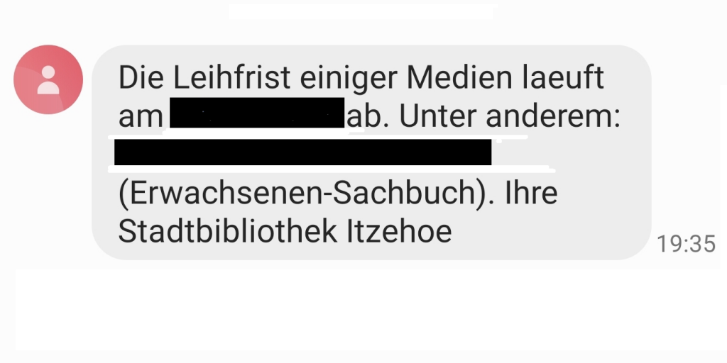 SMS-Benachrichtigung