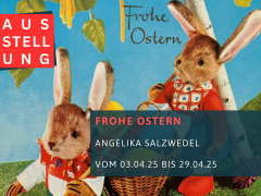 Ausstellung von Angelika Salzwedel in der Stadtbibliothek itzehoe: Frohe Ostern