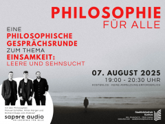 Philosophie für Alle: philosophische Gesprächsrunde in der Stadtbibliothek Itzehoe mit den Philosophen des podcasts Sapere Audio