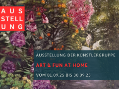 Ausstellung in der Stadtbibliothek Itzehoe: Art and Fun at Home