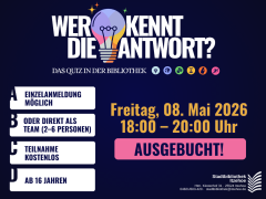 Bibliotheksquiz (Pub-Quiz). Stadtbibliothek Itzehoe