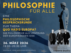 Philosophische Gesprächsrunde zum Thema "„Quo vadis Europa?" in der Stadtbibliothek Itzehoe